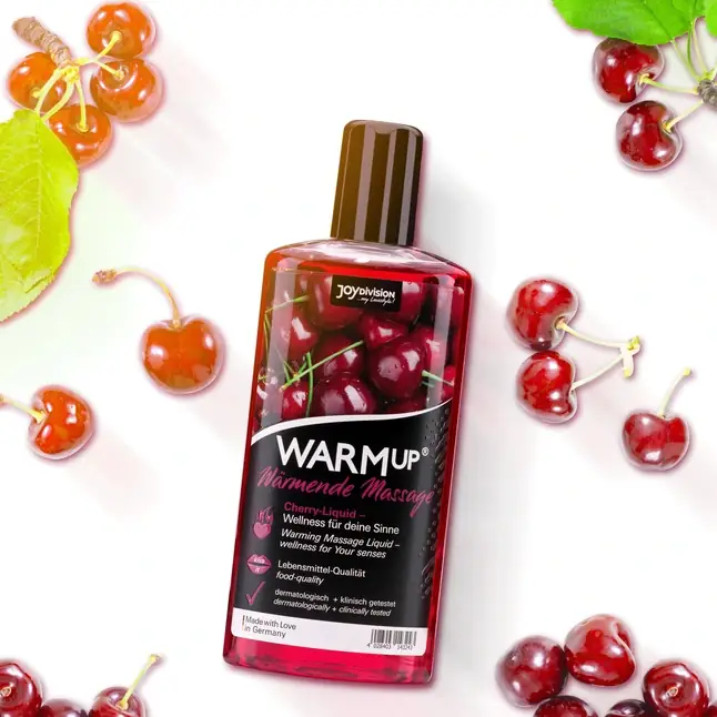 Разогревающее масло WARMup Cherry - 150 мл. Фотография 2.