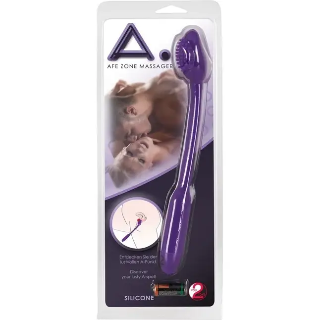 Фиолетовый вибратор-щётка для точки G A-Punkt - 23 см - You2Toys. Фотография 4.