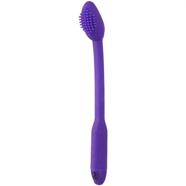Фиолетовый вибратор-щётка для точки G A-Punkt - 23 см - You2Toys