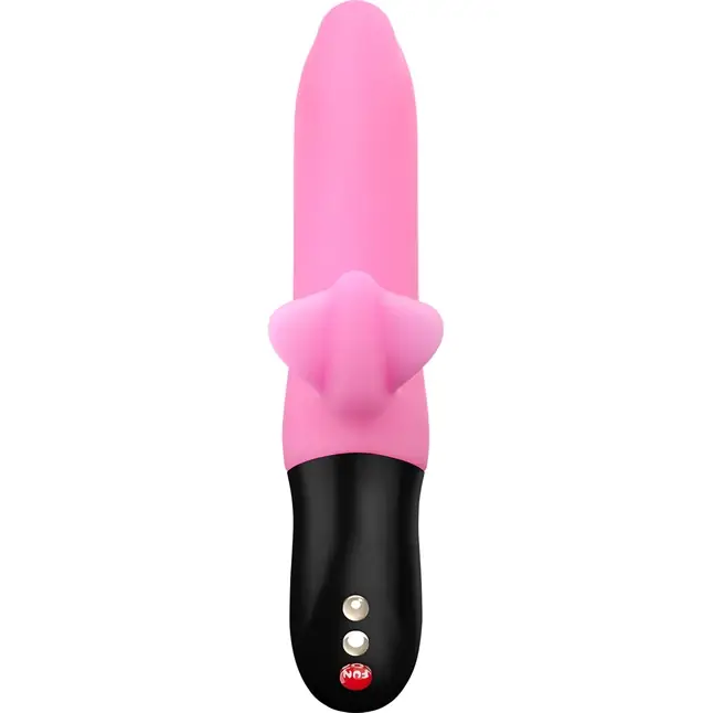 Нежно-розовый пульсатор с клиторальным лепестком Bi Stronic Fusion - 21,5 см. Фотография 2.