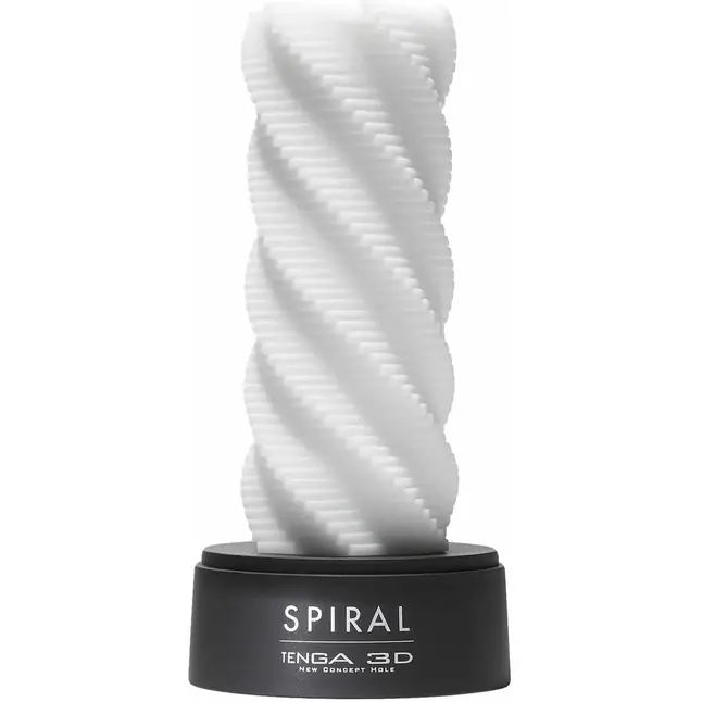 Белый 3D мастурбатор SPIRAL - TENGA 3D Series