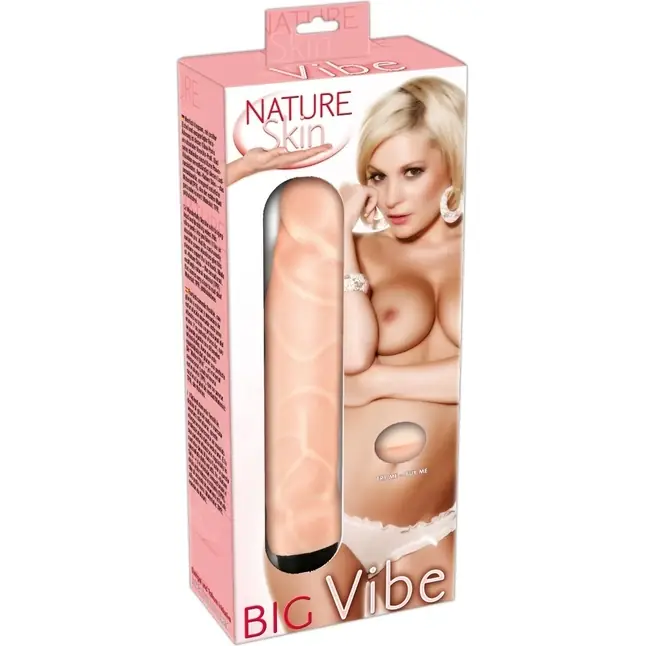 Вибратор-реалистик Nature Skin Big Vibe - 22 см - Nature Skin. Фотография 3.