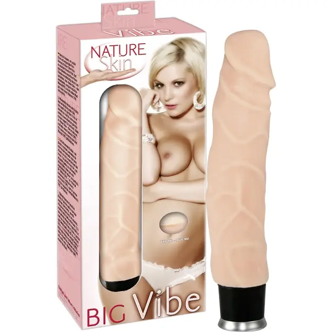 Вибратор-реалистик Nature Skin Big Vibe - 22 см - Nature Skin