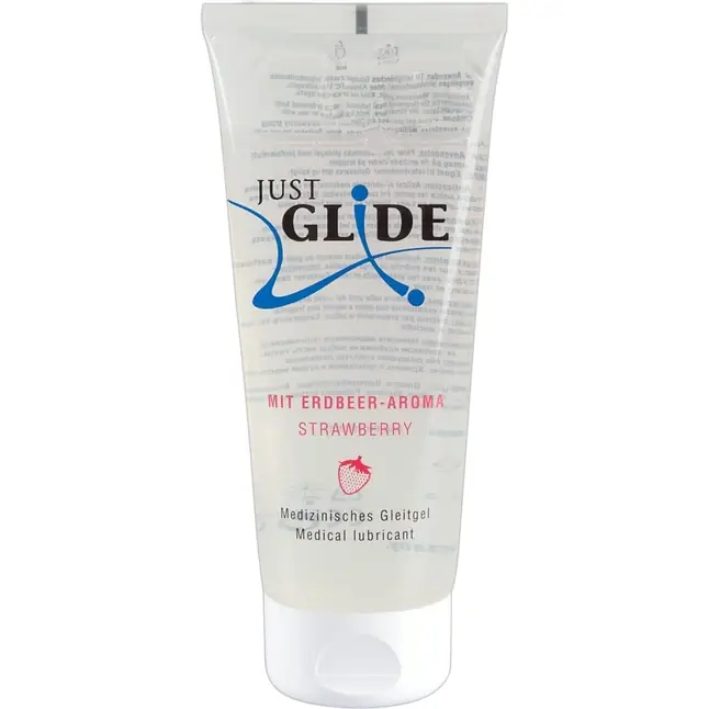 Гель-лубрикант Just Glide с ароматом клубники - 200 мл - Just Glide
