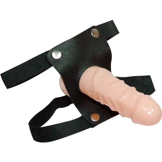 Телесный страпон Lock Load Strap-on - 16,5 см