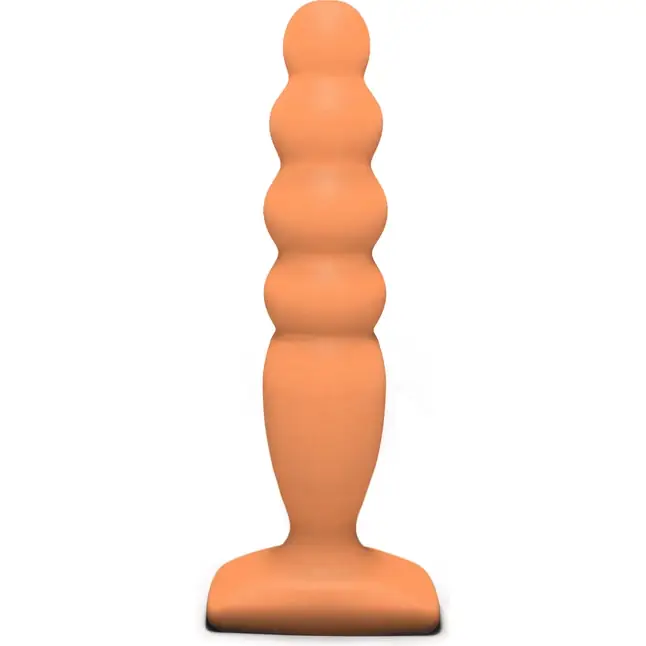 Телесный анальный стимулятор Large Bubble Plug - 14,5 см - Back Door Collection