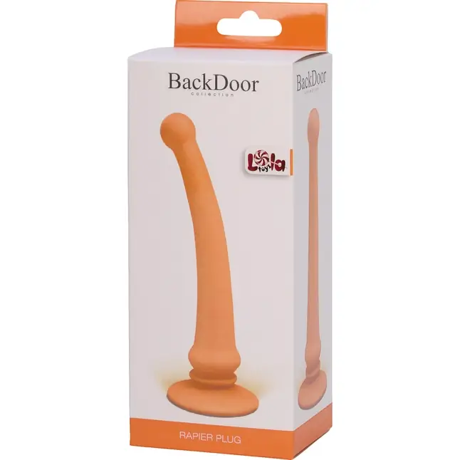 Телесный анальный стимулятор Rapier Plug - 15 см - Back Door Collection. Фотография 2.