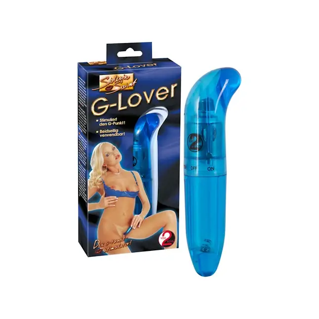 Синий вибратор для массажа G-spot - 12,5 см - You2Toys