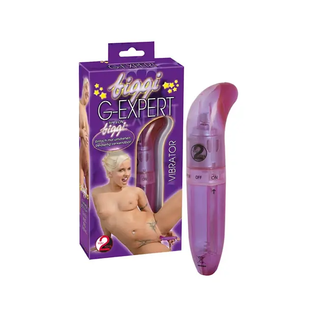 Фиолетовый вибратор для стимуляции G -spot - 12 см. - You2Toys