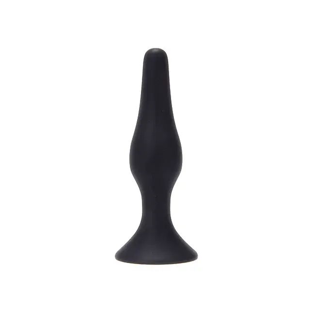Крупная чёрная анальная пробка из силикона ANAL BOTTLE PLUG SILICONE EXTRALARGE - 15,5 см - Silicone