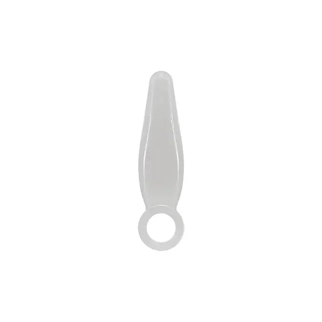 Прозрачная анальная пробка с ручкой-кольцом JAMMY JELLY ANAL FINGER PLUG CRYSTALL - 7,2 см - Jammy Jelly Anal