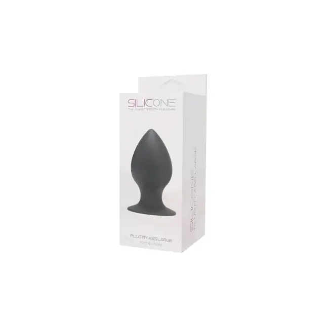 Большая анальная втулка PLUG MY ASS SILICONE LARGE - 11,6 см - Silicone. Фотография 2.