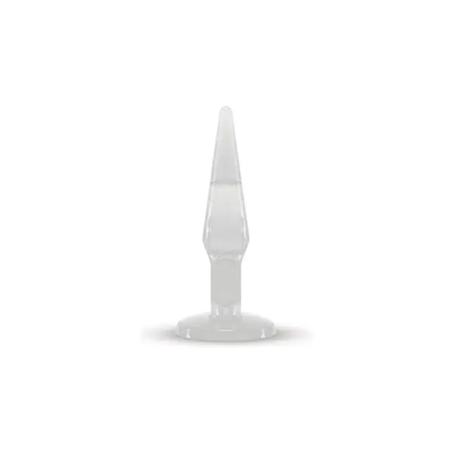 Прозрачный анальный плаг среднего размера JAMMY JELLY ANAL MEDIUM PLUG CRYSTAL - 14 см - Jammy Jelly Anal