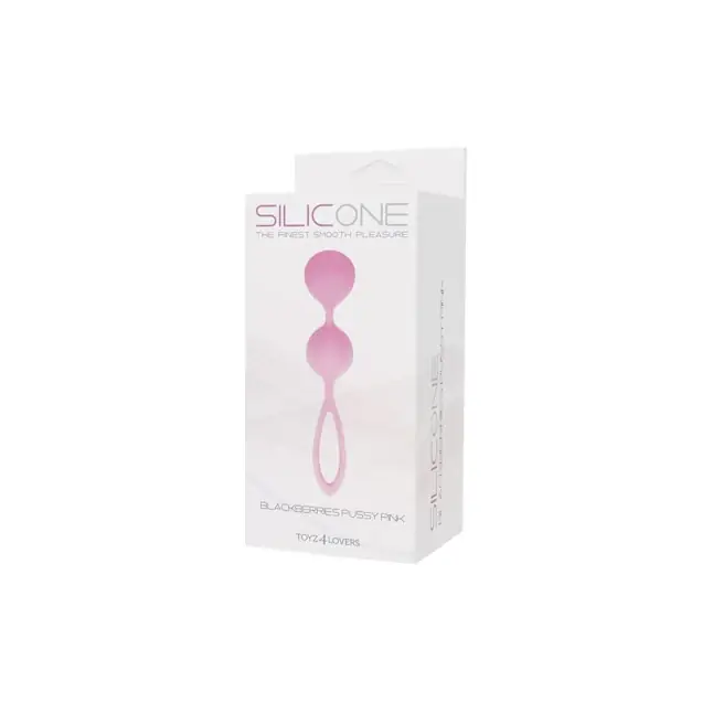 Розовый вагинальные шарики из силикона BLACKBERRIES PUSSY SILICONE - Silicone. Фотография 2.