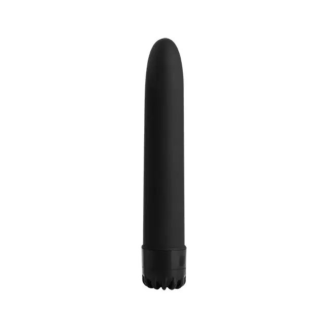 Чёрный классический вибратор CLASSIC VIBE BLACK LARGE - 20 см - Classics
