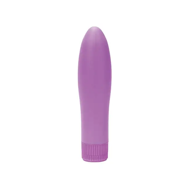 Фиолетовый вибратор SWEET PUSSY IN SILICONE - 13,5 см - Silicone