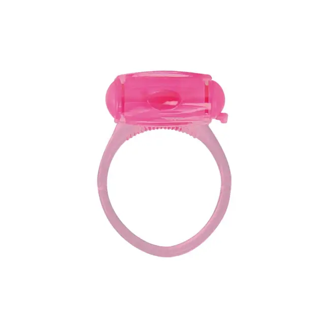 Розовое эрекционное виброкольцо VIBRATING COCK RING EASY GOING - Dandy s Bangle