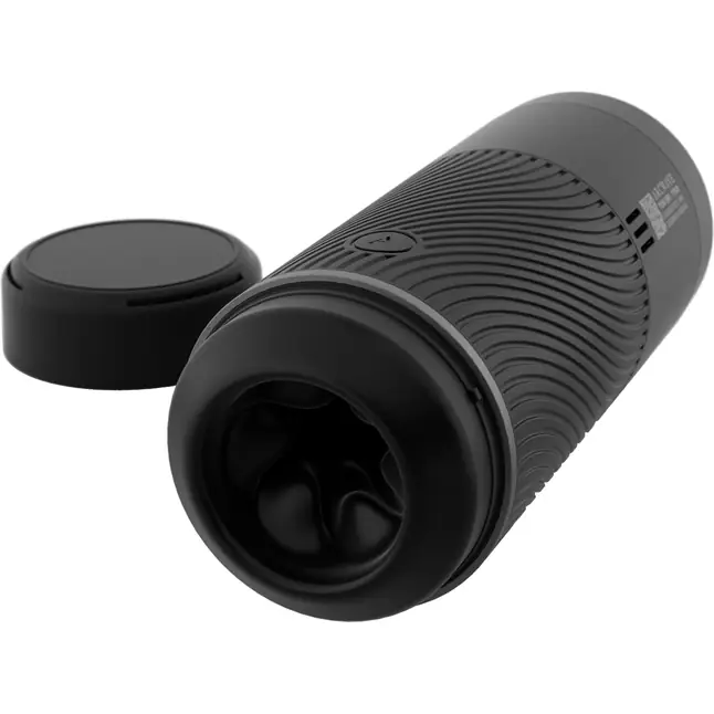 Черный мастурбатор с контролем всасывания Arcwave Pow Stroker. Фотография 2.