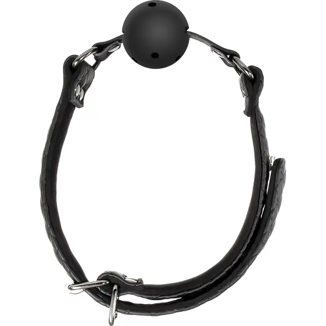 Черный кляп-шарик BALL GAG DIAMOND - Blaze. Фотография 5.