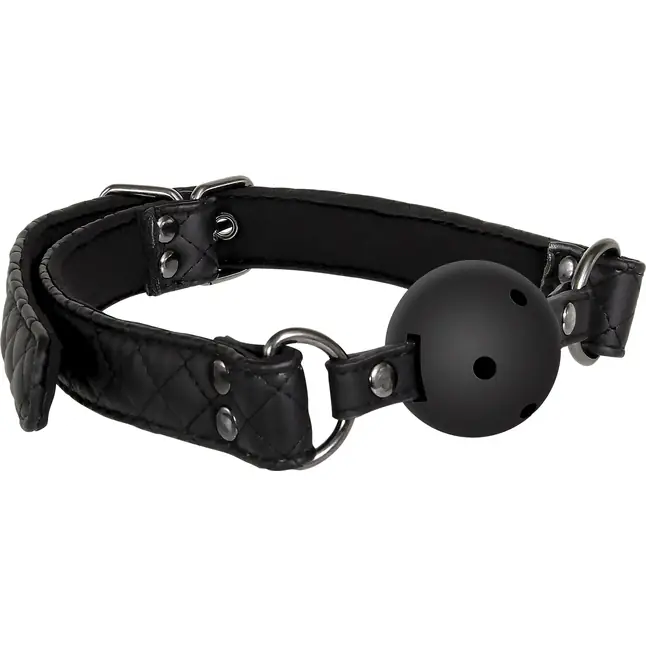 Черный кляп-шарик BALL GAG DIAMOND - Blaze