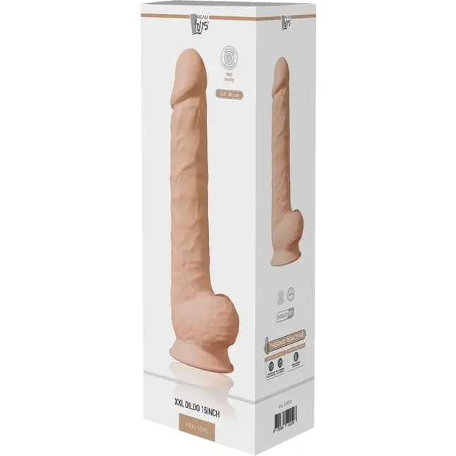 Телесный фаллоимитатор-гигант XXL Dildo - 38 см - Real Love. Фотография 2.
