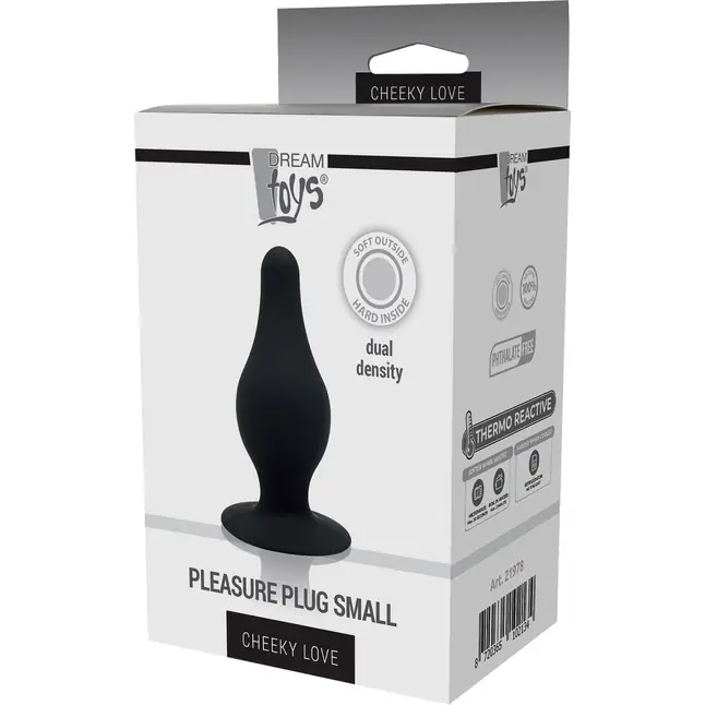 Черный анальный стимулятор DUAL DENSITY PLEASURE PLUG S - 7,2 см - Cheeky Love. Фотография 2.
