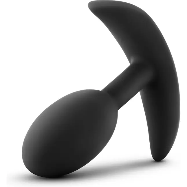 Черный анальный стимулятор Vibra Slim Plug Small - 8,8 см - Anal Adventures Platinum. Фотография 4.