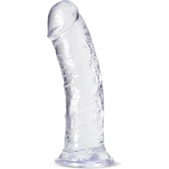 Прозрачный фаллоимитатор-реалистик Roar n Ride - 20,3 см - B Yours Plus