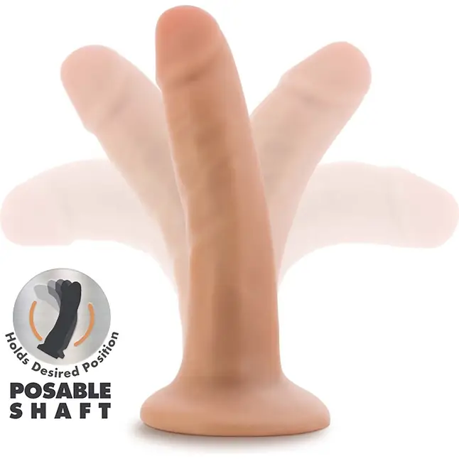 Телесный фаллоимитатор-реалистик 5 Inch Posable Dildo - 13,9 см - Dr. Skin Plus. Фотография 2.