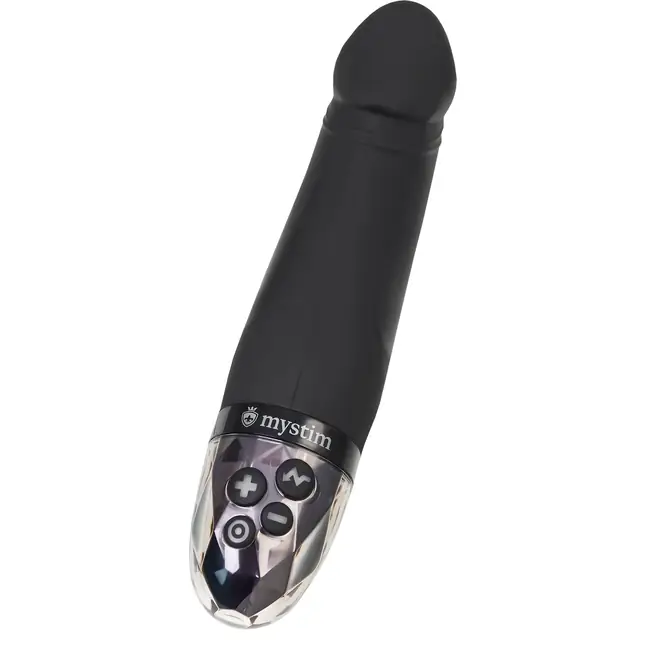 Черный вибратор с электростимуляцией Real Deal Neal - 16,5 см. Фотография 7.