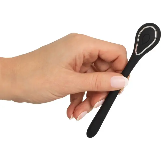 Черный гибкий уретральный стимулятор с вибрацией Vibrating Bendable Dilator - 13,5 см - You2Toys. Фотография 6.