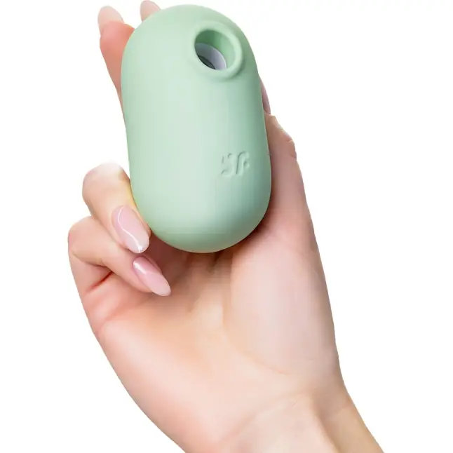 Мятный вакуумный вибростимулятор клитора Satisfyer Pro To Go 2. Фотография 4.