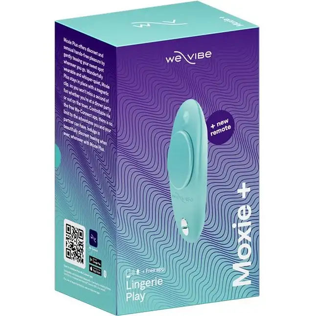 Аквамариновый вибратор в трусики We-Vibe Moxie. Фотография 3.