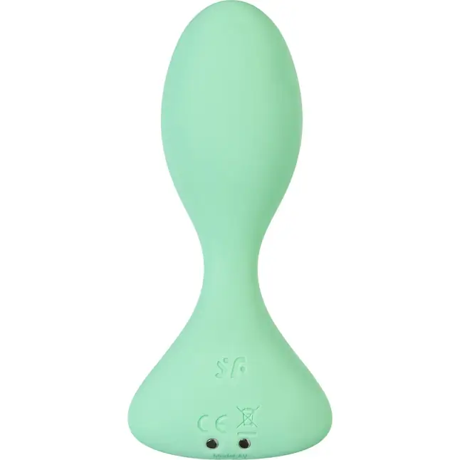 Зеленая анальная втулка с вибрацией Satisfyer Trendsetter. Фотография 7.