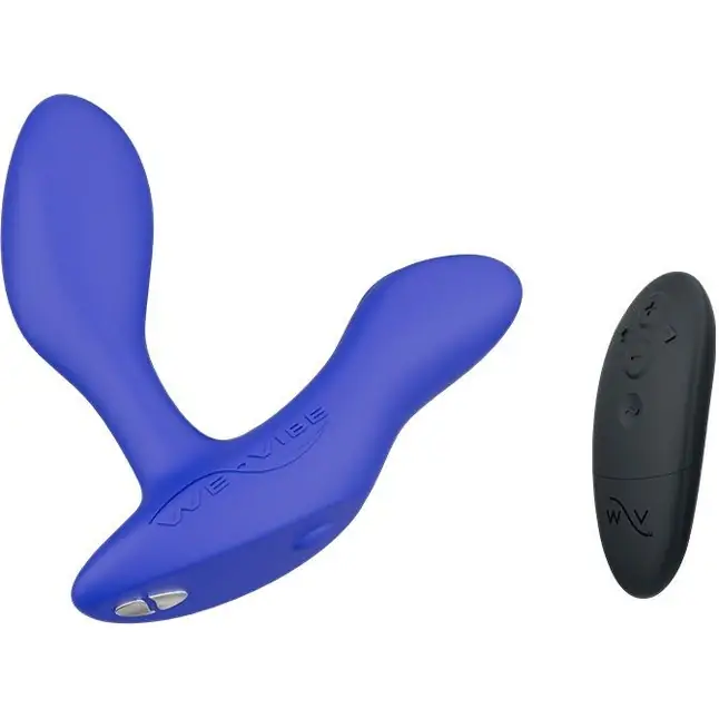 Синий анальный вибратор We-Vibe Vector