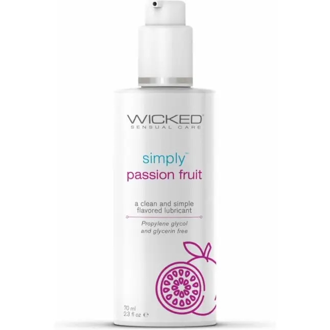 Гель-лубрикант на водной основе с ароматом маракуйи Wicked Simply Passion Fruit - 70 мл - Simply