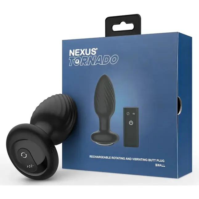 Черная анальная вибровтулка Nexus Tornado - 9,8 см. Фотография 3.