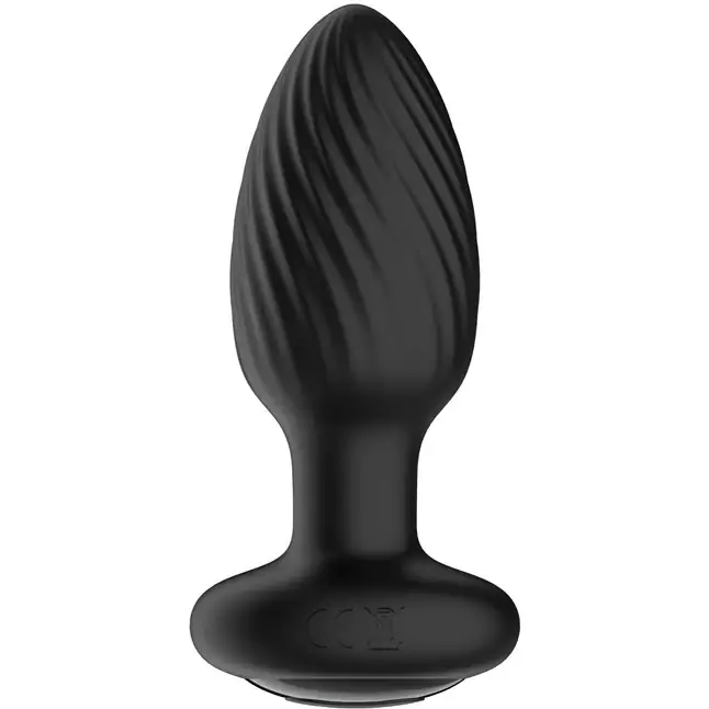 Черная анальная вибровтулка Nexus Tornado - 9,8 см