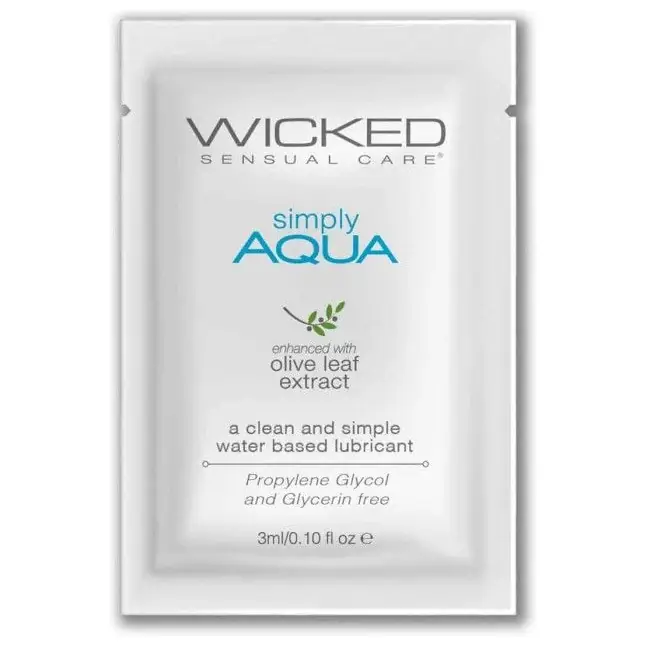 Легкий лубрикант на водной основе Wicked Simply AQUA - 3 мл - Simply