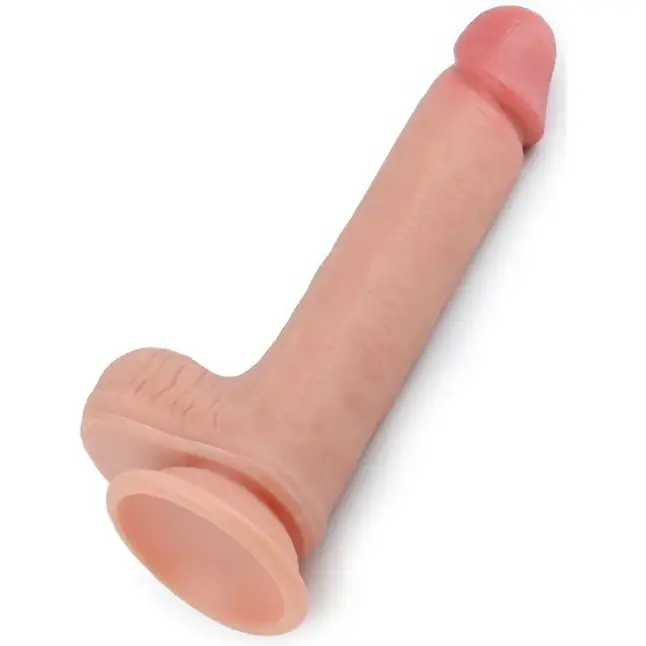 Телесный фаллоимитатор 8 Dual-Layered Silicone Nature Cock - 20,5 см. Фотография 2.