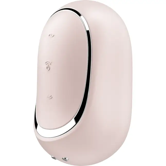 Бежевый вакуумный вибростимулятор клитора Satisfyer Pro To Go 2. Фотография 5.