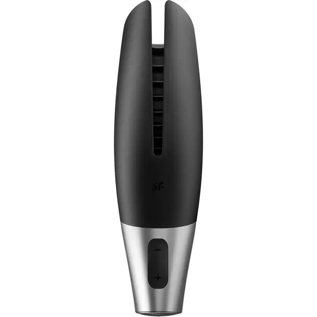 Черный мастурбатор с вибрацией Power Masturbator. Фотография 3.