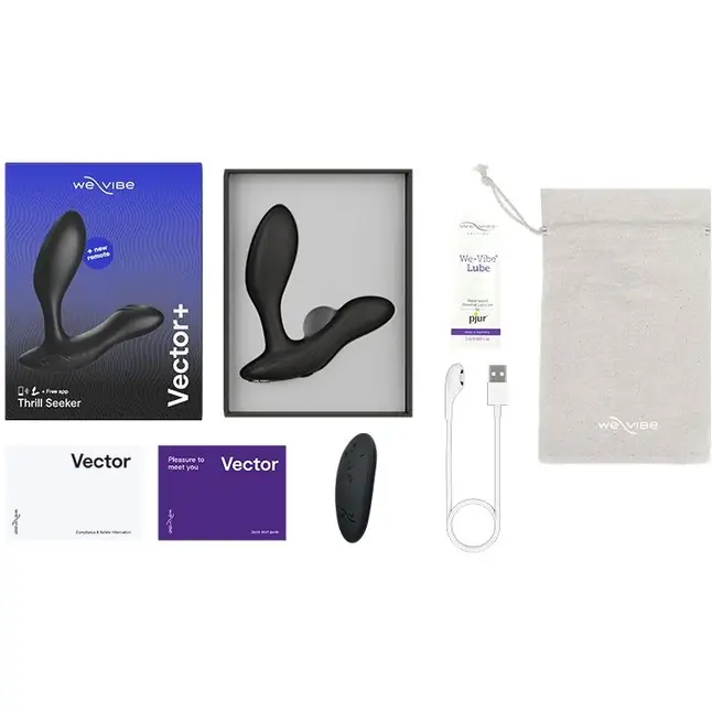 Черный анальный вибратор We-Vibe Vector. Фотография 2.