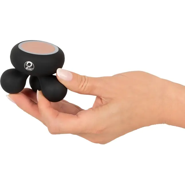 Черный мини-массажер с подогревом Cupa Warming - You2Toys. Фотография 2.