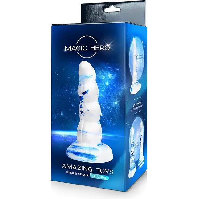 Фантазийный фигурный фаллоимитатор - 20 см - MAGIC HERO. Фотография 5.