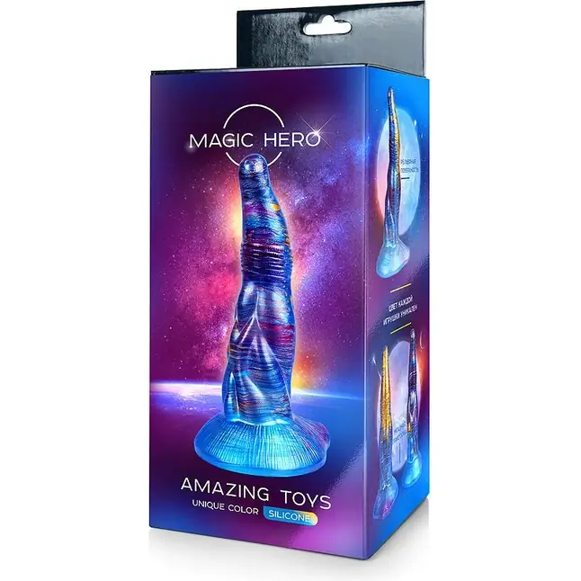 Фантазийный фаллоимитатор - 23 см - MAGIC HERO. Фотография 4.