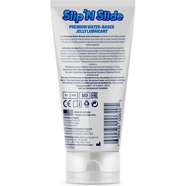 Лубрикант-желе на водной основе Premium Jelly Lubricant - 150 мл - Slip  N Slide. Фотография 2.