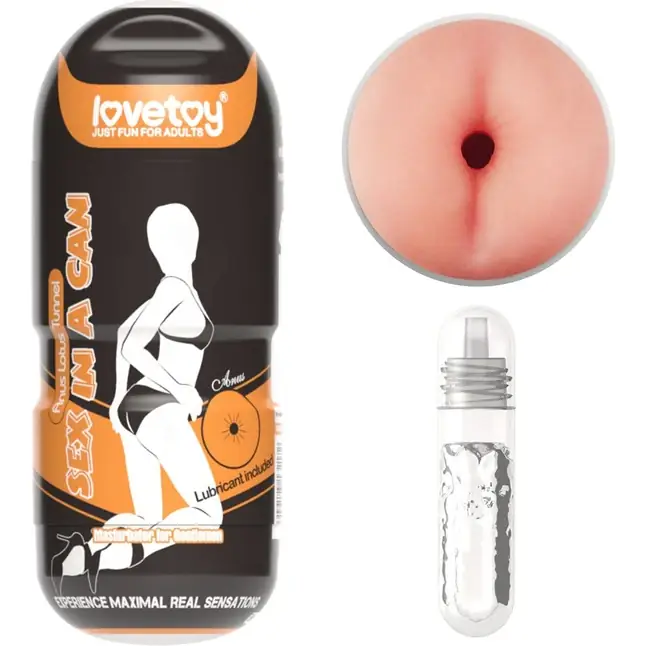 Мастурбатор-анус без вибрации Sex In A Can Anus Lotus Tunnel. Фотография 3.