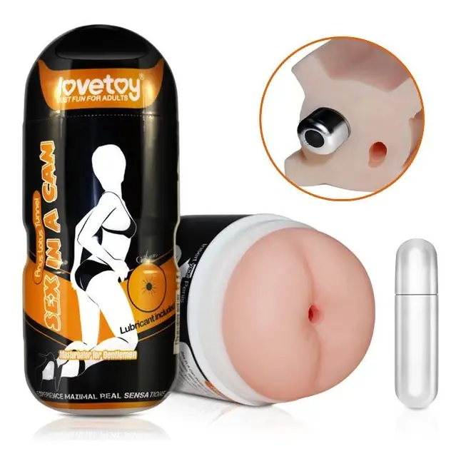 Мастурбатор-анус с вибрацией Sex In A Can Anus Lotus Tunnel. Фотография 4.