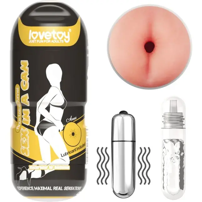 Мастурбатор-анус с вибрацией Sex In A Can Anus Stamina Tunnel. Фотография 3.